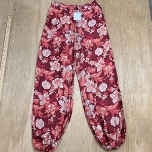 ZARA silky print pants